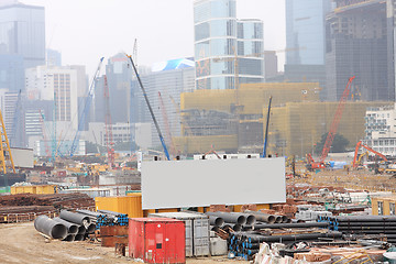 Image showing Construction site in Hong Kong