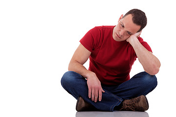 Image showing very disappointed man 