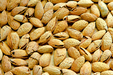 Image showing Almonds background