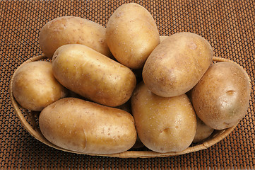 Image showing Potatoes on a mat