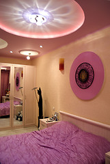 Image showing pink bedroom 