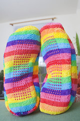 Image showing Colorful Slippers