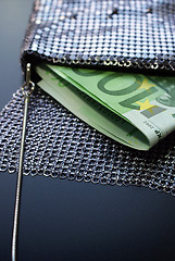 Image showing Money in Fancy Evening Bag