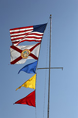 Image showing American flags