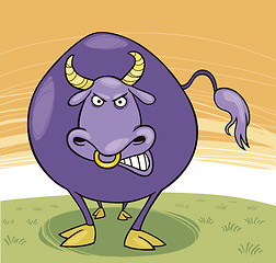 Image showing Angry bull