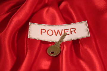 Image showing The key to power