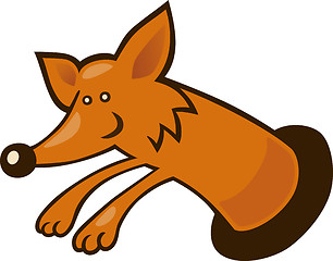 Image showing Fox in burrow