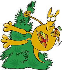 Image showing Kangaroo on tree