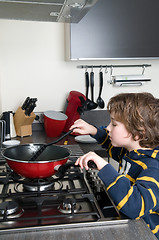 Image showing Cooking Boy