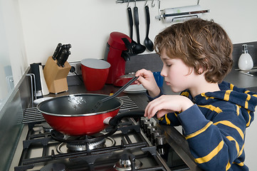 Image showing Cooking Boy