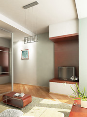 Image showing 3D render interior