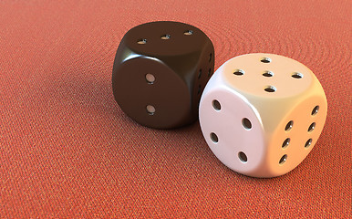 Image showing dice 3d rendering