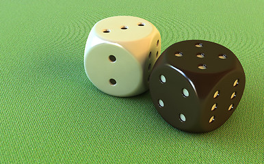 Image showing dice 3d rendering