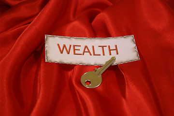 Image showing The key to wealth