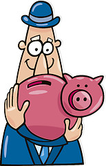 Image showing Man with savings
