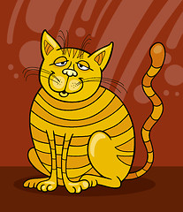 Image showing Smiling Yellow Cat