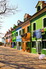 Image showing Colorful facades