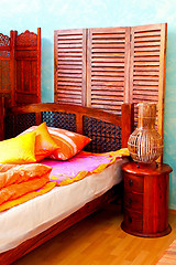 Image showing Oriental bedroom 