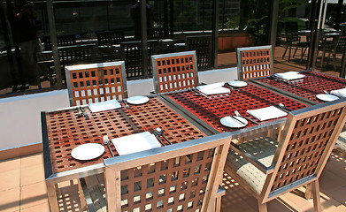 Image showing Outdoor dining