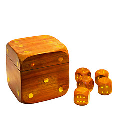 Image showing Wooden dices