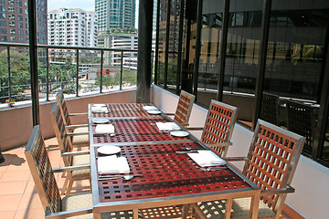 Image showing Penthouse dining