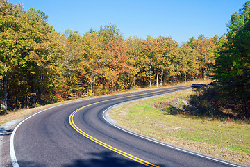 Image showing autumn or fall highway