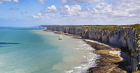 Image showing Upper Normandy coast