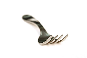 Image showing Fork on white table