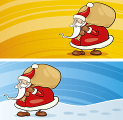 Image showing Santa claus with sack