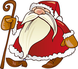 Image showing Santa claus with cane
