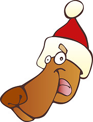 Image showing Christmas dog