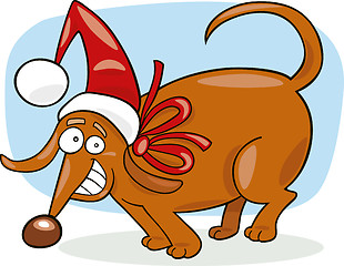 Image showing Christmas dog