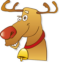 Image showing Red nose reindeer