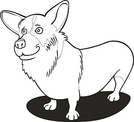 Image showing Pembroke Welsh Corgi for coloring book