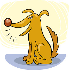 Image showing Dog's tricks: bark