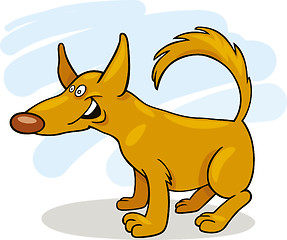 Image showing Funny Yellow Dog