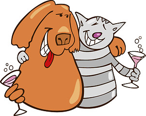 Image showing Cat and dog