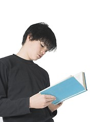 Image showing teen reading