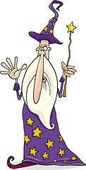 Image showing Wizard with magic wand