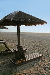 Image showing Beach chairs