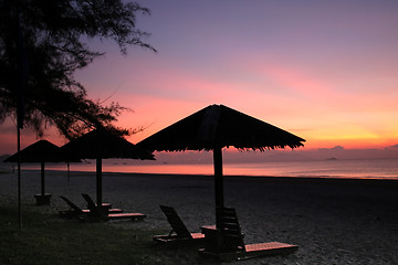 Image showing Sunrise lounge chairs