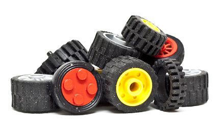 Image showing Pile of wheels