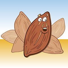 Image showing Cartoon almond