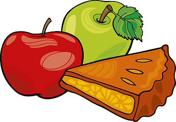 Image showing apples and apple pie