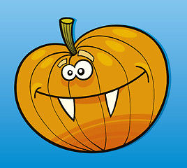 Image showing Funny halloween pumpkin
