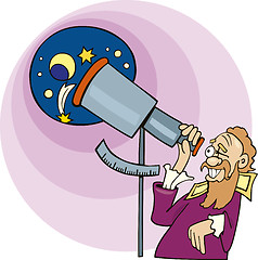 Image showing Galileo the astronomer