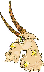 Image showing Zodiac capricorn sign