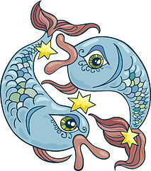 Image showing Zodiac pisces sign