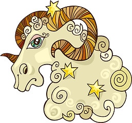 Image showing Zodiac aries sign