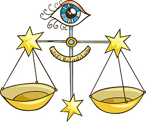 Image showing Zodiac libra sign